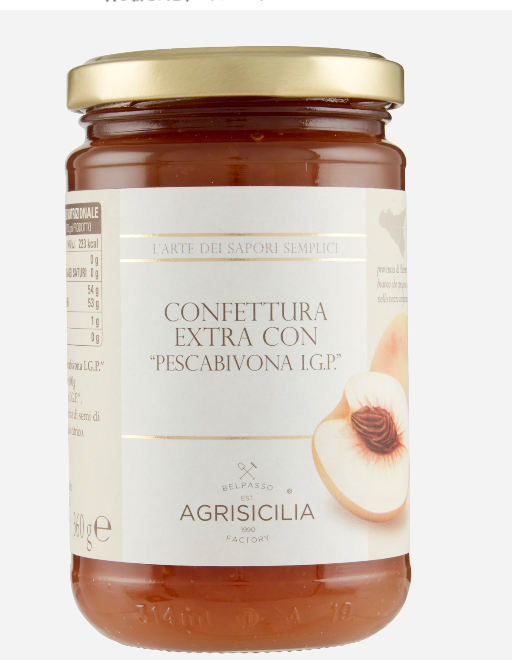 Persikomarmelad Pesca di Bivona IGP 360 g